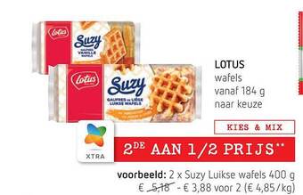 Spar Lotus wafels aanbieding