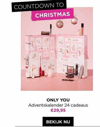 ICI PARIS XL Only you adventskalender 24 cadeaus aanbieding