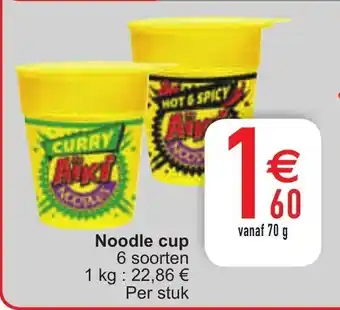 Cora Noodle cup 1kg aanbieding
