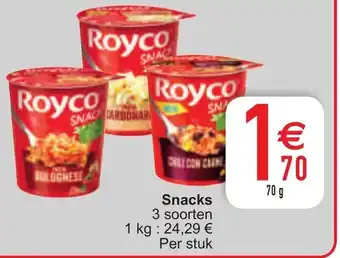 Cora Snacks 1 kg aanbieding