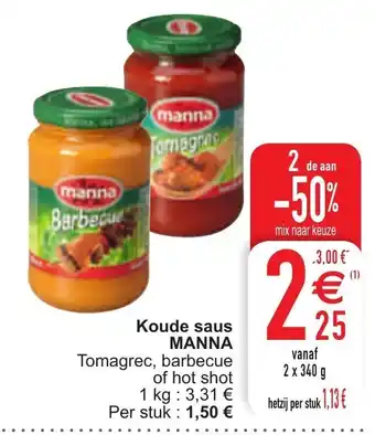 Cora Koude saus Manna aanbieding