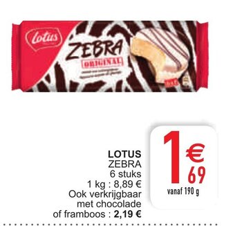 Cora Lotus Zebra aanbieding