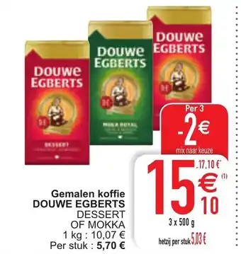 Cora Douwe Egberts Gemalen koffie aanbieding