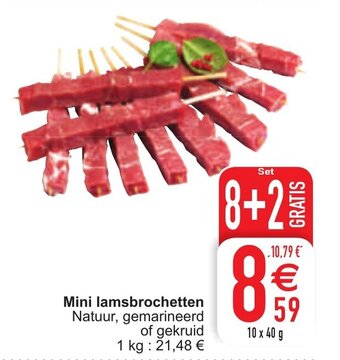 Cora Mini lamsbrochetten aanbieding