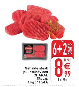 Cora Charal Gehakte steak puur rundvlees aanbieding