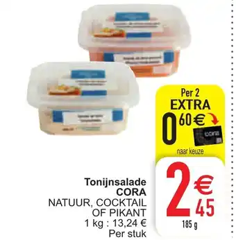 Cora Tonijnsalade Natuur, Cocktail of Pikant aanbieding