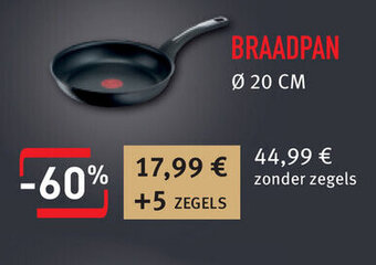Cora Tefal braadpan 20CM aanbieding