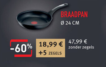 Cora Tefal braadpan 24CM aanbieding