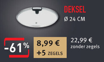 Cora Tefal deksel 24CM aanbieding