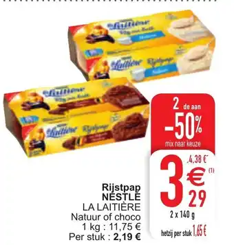 Cora Nestle Rijstpap aanbieding