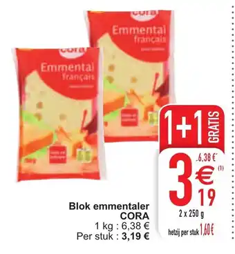 Cora Blok emmentaler aanbieding
