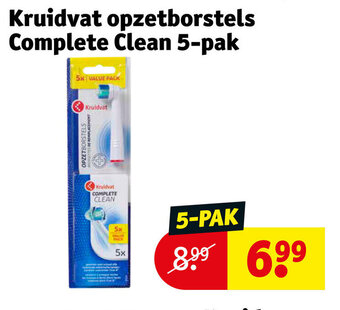 Kruidvat Kruidvat opzetborstels Complete Clean 5-pak aanbieding