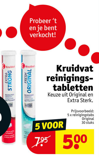 Kruidvat Kruidvat reinigingstabletten aanbieding