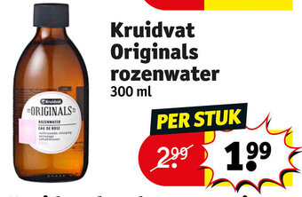 Kruidvat Kruidvat Originals rozenwater 300ml aanbieding