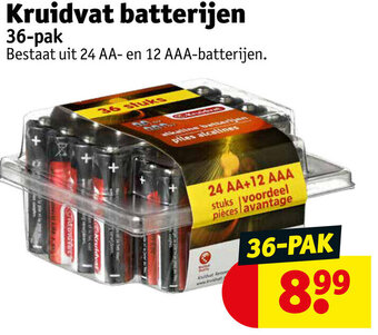 Kruidvat Kruidvat batterijen 36-pak aanbieding