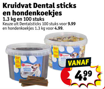 Kruidvat Kruidvat Dental sticks en hondenkoekjes aanbieding