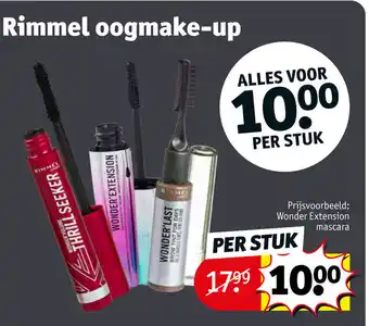 Kruidvat Rimmel oogmake-up Wonder Extension mascara aanbieding