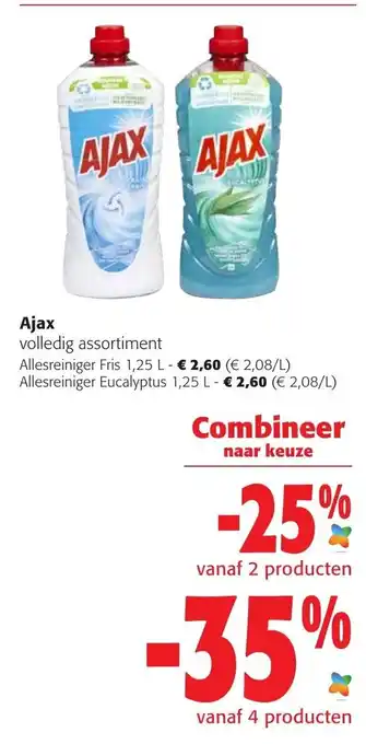Colruyt Ajax allesreiniger fris 1.25 L aanbieding