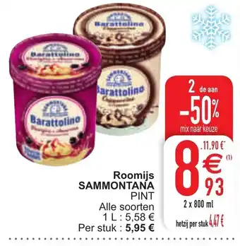 Cora Roomijs Sammontana Pint aanbieding
