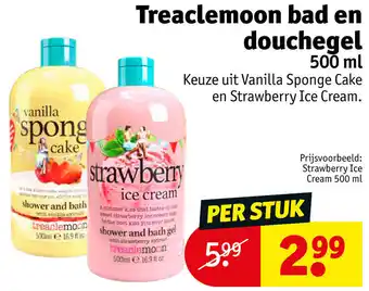 Kruidvat Treaclemoon bad en douchegel 500ml aanbieding