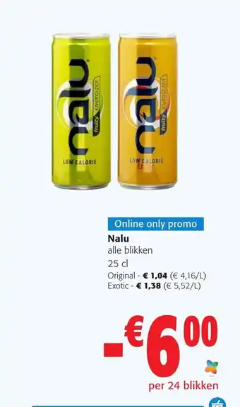 Colruyt Nalu Alle Blikken 25cl Original aanbieding