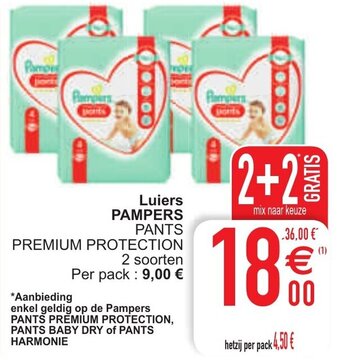 Cora Pampers Luiers aanbieding