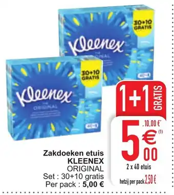 Cora Kleenex Zakdoeken etuis aanbieding