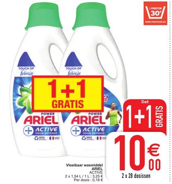 Cora Ariel Vloeibaar wasmiddel aanbieding