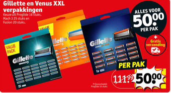 Kruidvat Gillette en Venus XXL verpakkingen aanbieding