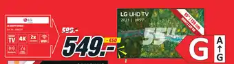 MediaMarkt Lg uhd tv 2021 up77 aanbieding