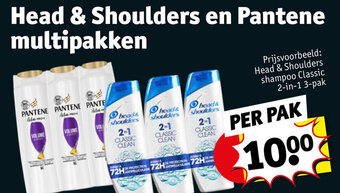 Kruidvat Head & Shoulders en Pantene multipakken aanbieding
