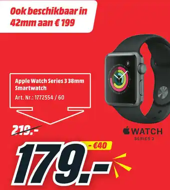 MediaMarkt Apple watch 338mm smartwatch aanbieding