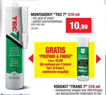 Hubo Montagekit "TEC 7" 310ml 2362-363-366 aanbieding