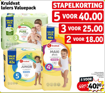 Kruidvat Kruidvat luiers Valuepack aanbieding