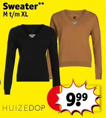 Kruidvat Sweater M t/m XL aanbieding