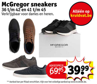 Kruidvat McGregor sneakers aanbieding