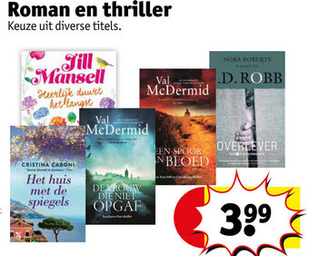 Kruidvat Roman en thriller aanbieding