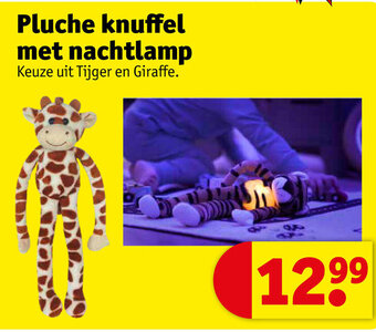 Kruidvat Pluche knuffel met nachtlamp aanbieding