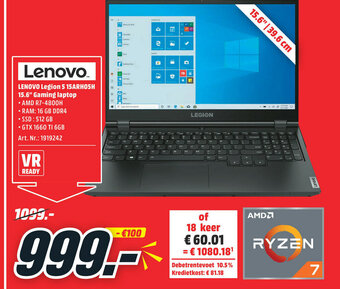 Lenovo legion 5 15arh05h 15.6 gaming laptop
