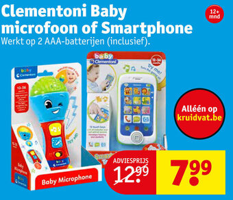 Kruidvat Clementoni Baby microfoon of Smartphone aanbieding