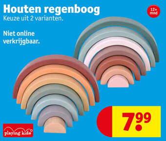 Kruidvat Houten regenboog aanbieding