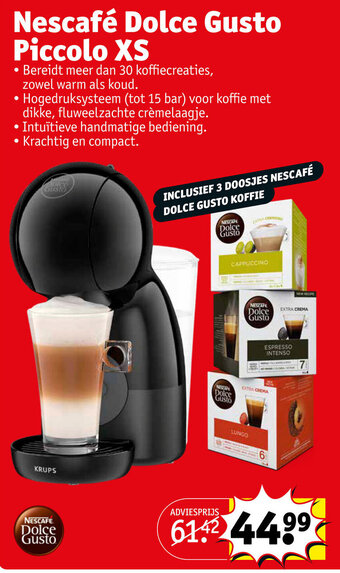 Kruidvat Nescafe Dolce Gusto Piccolo XS aanbieding