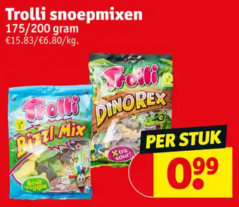 Kruidvat Trolli snoepmixen 175/200gram aanbieding