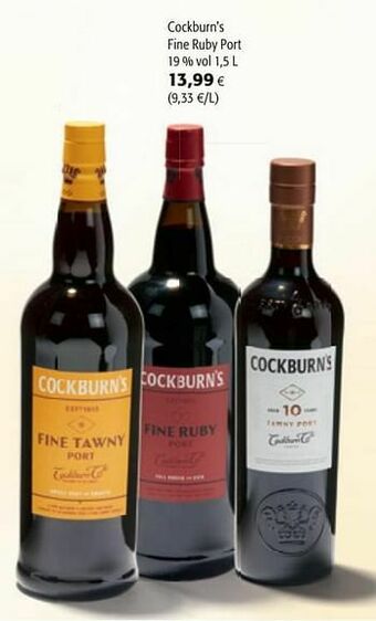 Colruyt Cockburn`s fine ruby port aanbieding