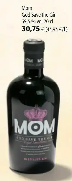 Colruyt Mom god save the gin aanbieding