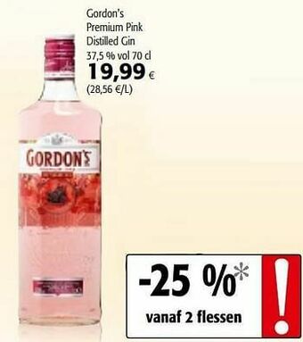Colruyt Gordon`s premium pink distilled gin aanbieding