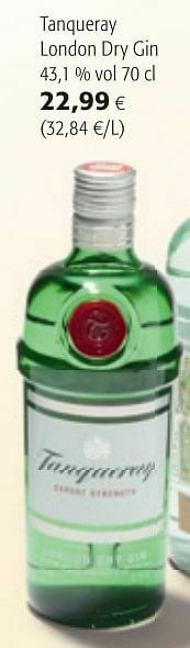 Colruyt Tanqueray london dry gin aanbieding