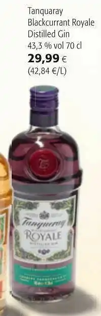 Tanquaray blackcurrant royale distilled gin