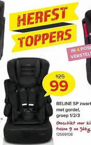 Euroshop Beline sp zwart met gordel aanbieding