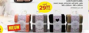 Euroshop Luxe plaid flanel aanbieding